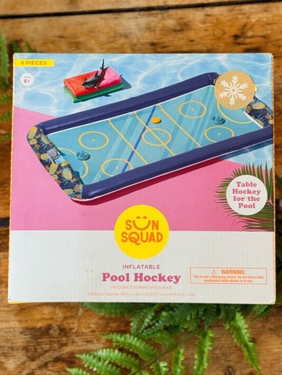 Other - Sun Squad Inflatable Pool Hockey - Blue & Pink